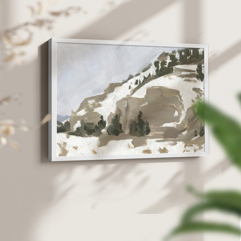 Snowy Rise II -Framed Print - Restickable