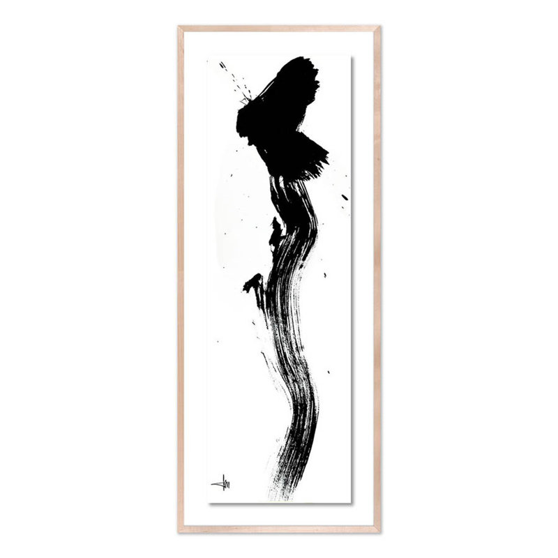 Frivolous Print by Johan Gert Manschot, Natural, 60" H x 24" W x 2.5" D