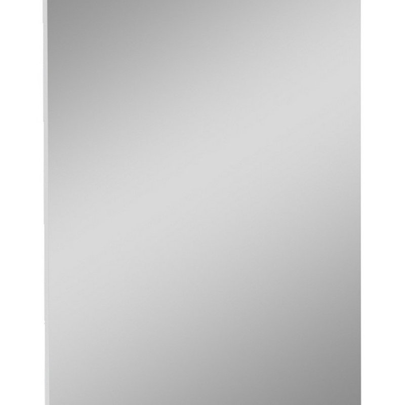 Flat Wall Mirror, White