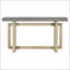 Console contemporaine avec plateau en bois