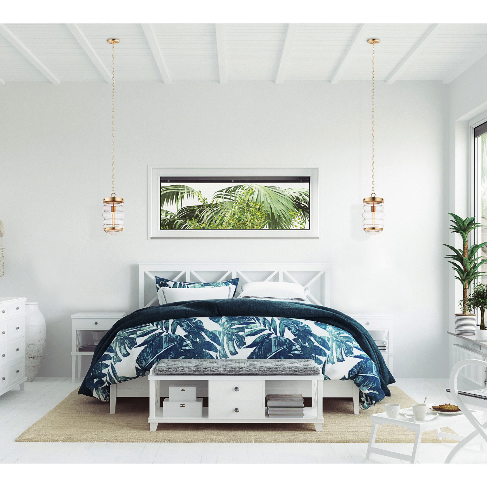 Single Light Glass Dimmable Pendant
