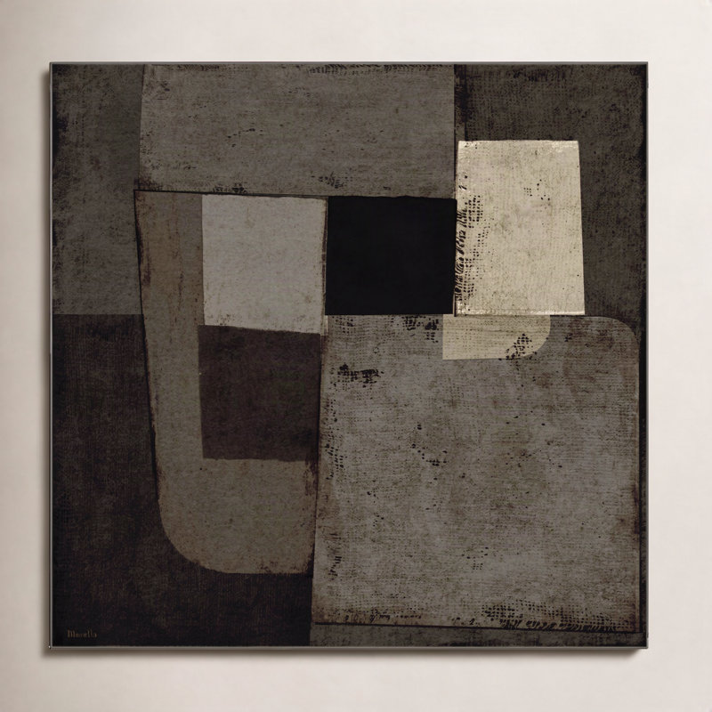 Night Shift 1 by Marco Marella for Studio M - Framed Wall Art, 24" H x 24" W, Canvas, White