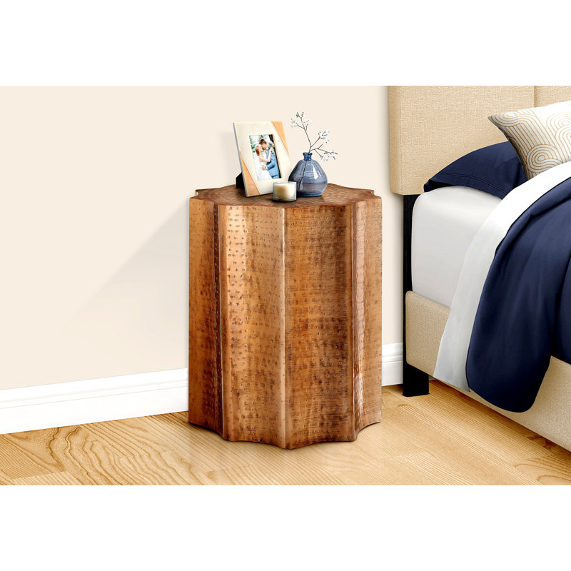 Abdool End Table, Copper
