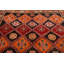 Tapis décoratif en laine rouge marocain de conception unique 5 pi 9 po x 10 pi 8 po noué à la main