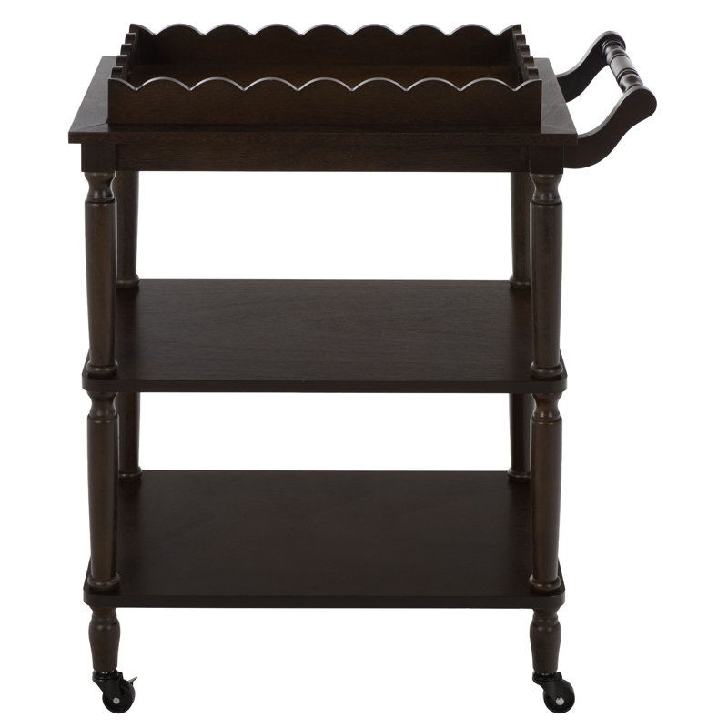 Haven 3 Tier Dining Cart, Dark Chocolate