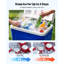 Hard Cooler, 21QT Portable Rolling Cooler with Wheels, Leak-Resistant Coolbox Keeps Contents Cool for 48 Hours, Ice Retention Insulated Chests, Ultra-Light for Outdoor Picnics, Grill, Camping
