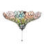 Luminaire pour ventilateur de 20 po de large Wisteria