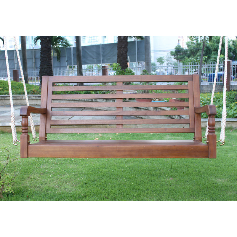 Vanegas 2 Person Acacia Porch Swing