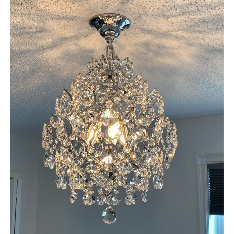 URBNLIVING 3 - Light Crystal Chandelier