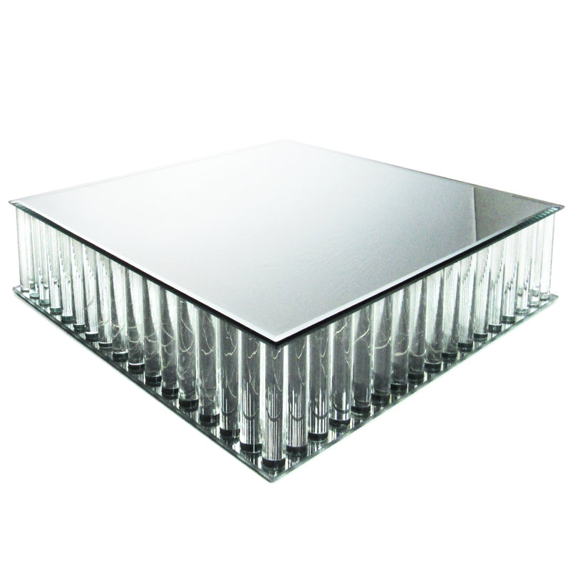 Présentoir à gâteaux lumineux avec miroir Abdualeem