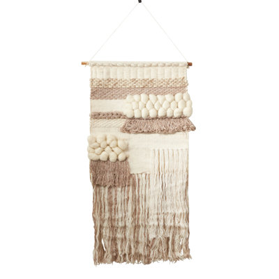 Macrame Knotting Blended Fabric Wall Hanging