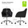 Vernese Modern Velvet Task Chair with Tufted Back