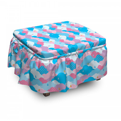 Box Cushion Ottoman Slipcover