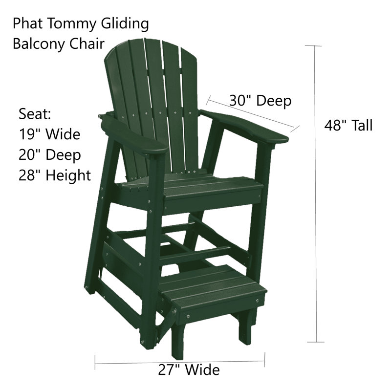Fauteuil coulissant Phat Tommy, Vert