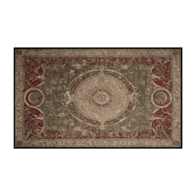 Tapis brun lavable à la machine