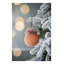Boules de Noël 4,7 po en verre brun, ensemble de 4 (boules décoratives suspendues)