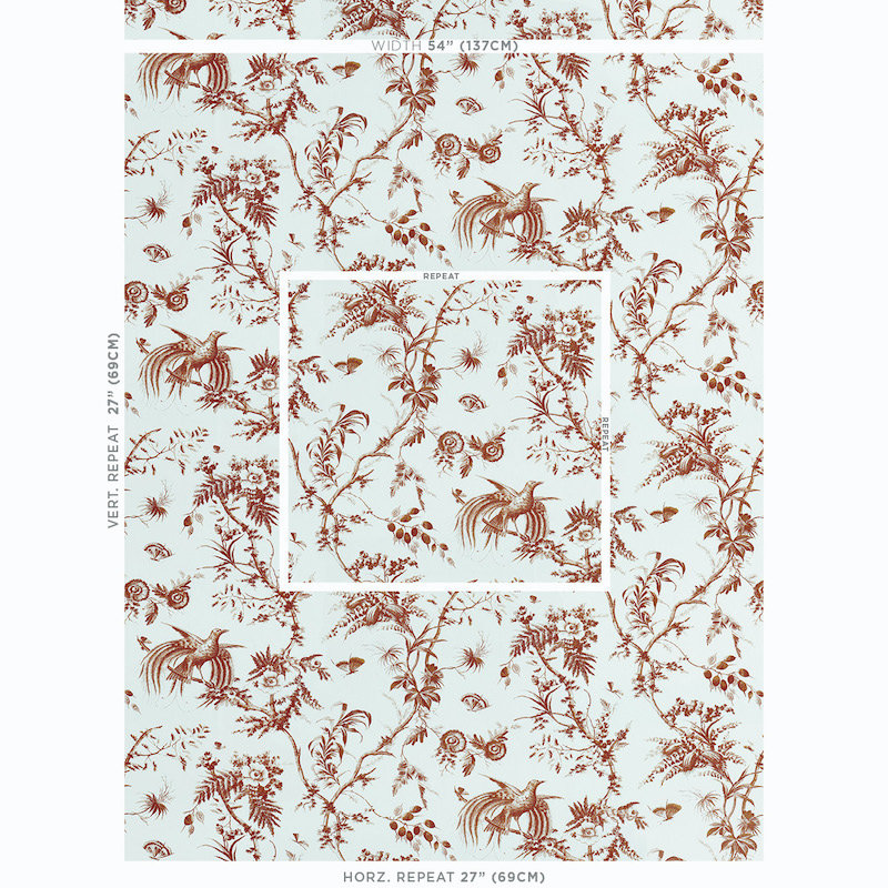 Tissu 100% coton Toile de La Prairie, Marron