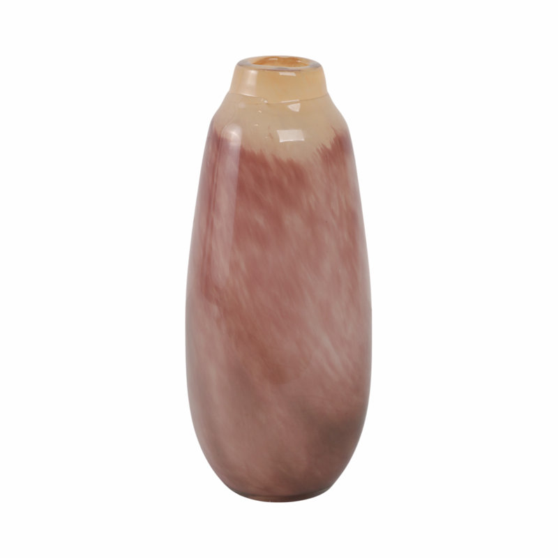 Kano Handmade Glass Table Vase, 13" H x 6" W x 6" D