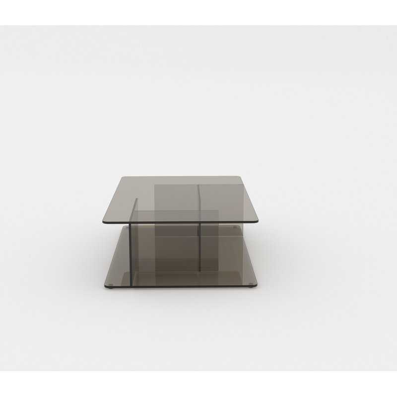 Lucent Glass Coffee Table, Bronze