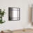 Lendell Iron Square Wall Mirror-278472111
