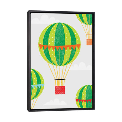 Dans les airs, montgolfières - impression d'art graphique