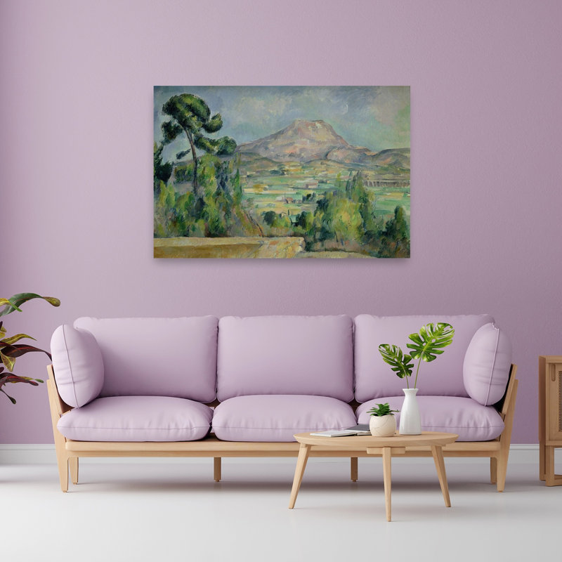 Mont Sainte-Victoire, C.1887-90 Abstract Contemporary Wall Art Print, 101.6cm H x 152.4cm W