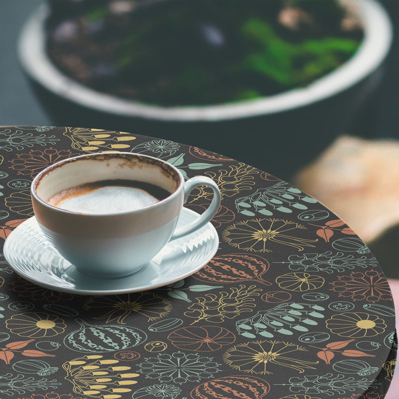 Bungalow Rose Botanical Fitted Round TableclothMulticolor 88510