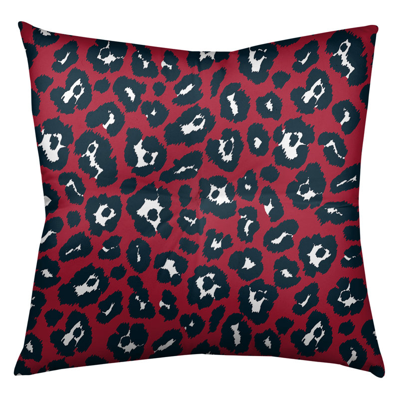 Housse et insert de coussin carré touffeté, H 26 po x l 26 po x P 3 po, Rouge / Noir / Blanc