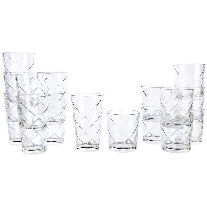 Ensemble de verres 16 pièces, 13,5 oz.