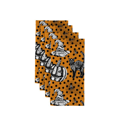 Logan Polyester Polka Dots Square Napkin