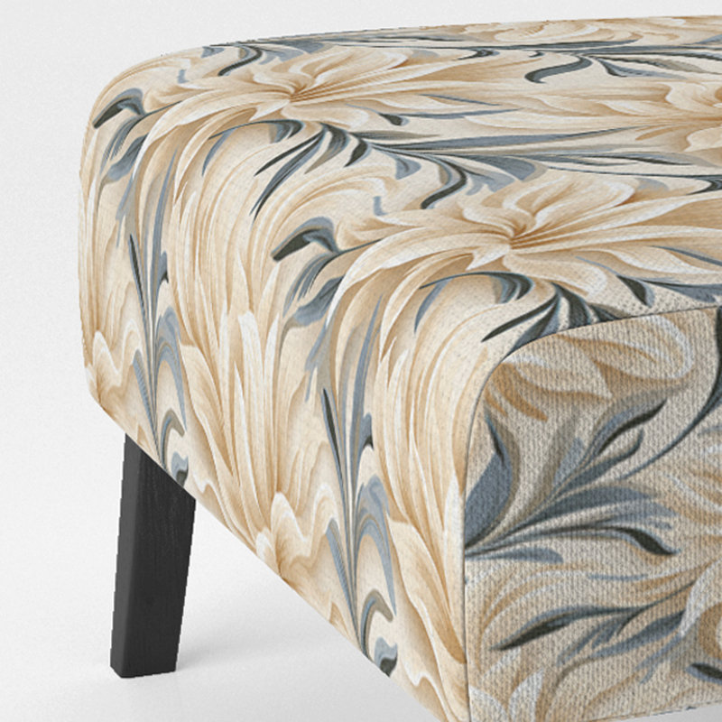 Fauteuil de chambre rembourré Coastal Driftwood Elegance