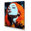 Illustration rétro d'une belle rousse rêveuse-993259073-993259079