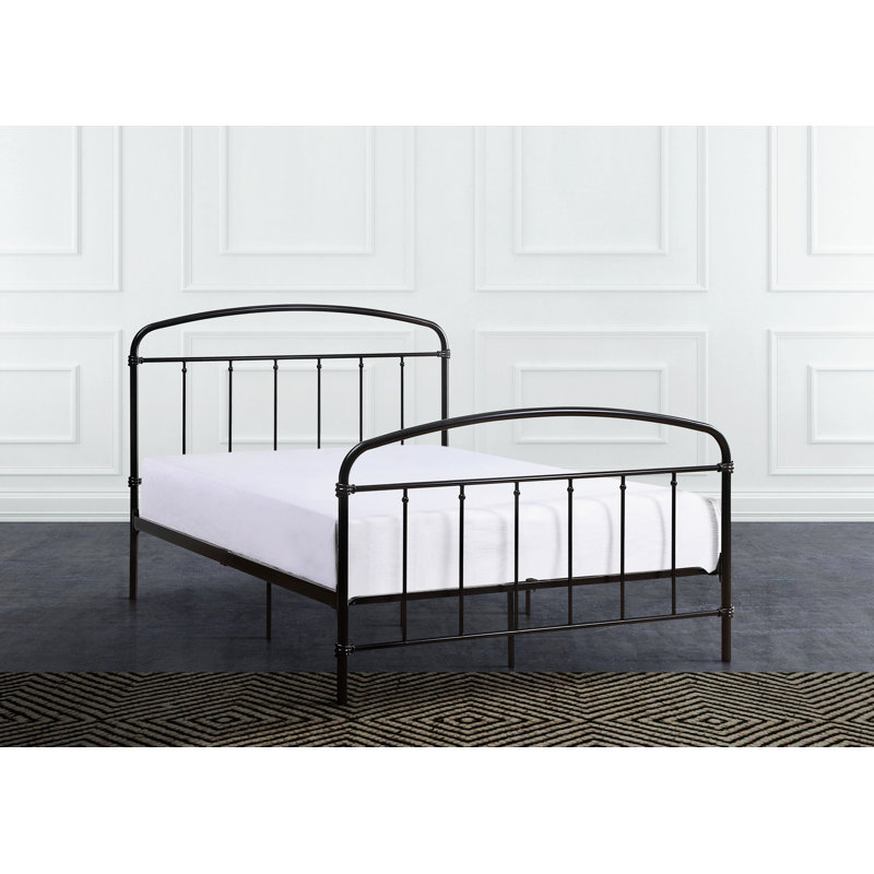 Lit plateforme Bernel, Noir, Double
