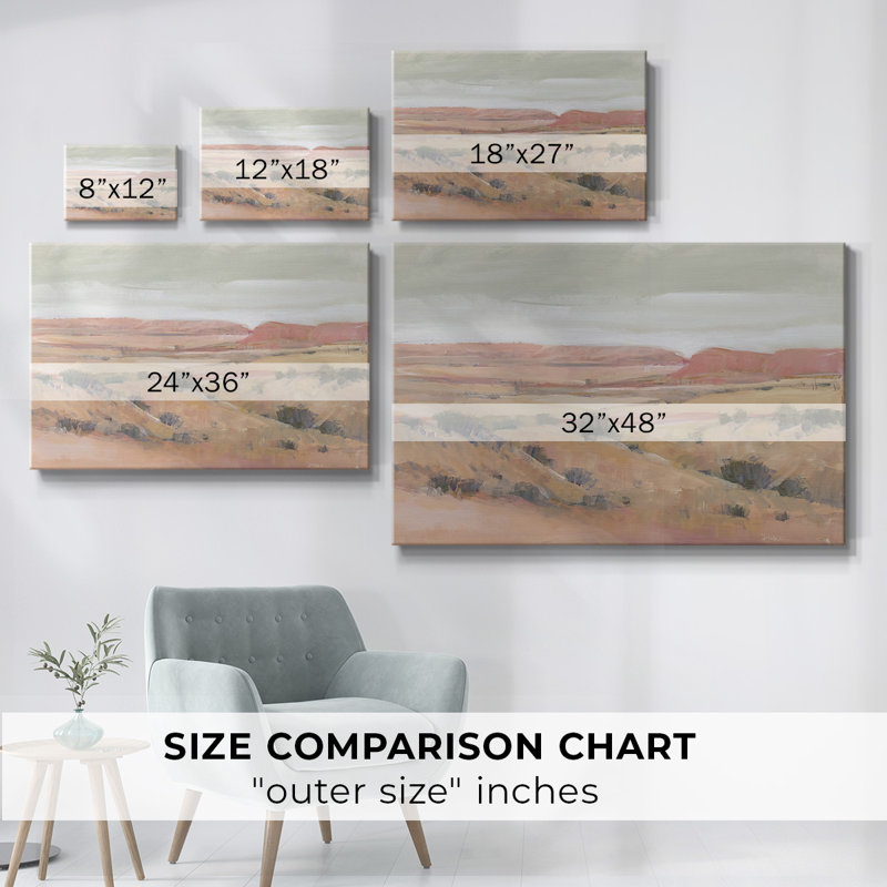 Toile tendue Southwest Landscape I-Gallery, H 8 po x l 12 po