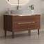 Meuble-lavabo 36 po, autoportant ou mural avec lavabo intégré en céramique