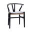 Ensemble de 2 chaises de salle à manger en bois massif tissé et tissé en rotin-698978198