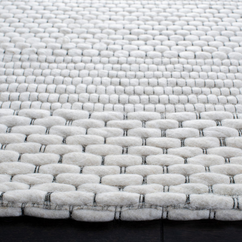 Beikirch Wool/Cotton Ivory Area Rug, Rectangle 3' X 5'