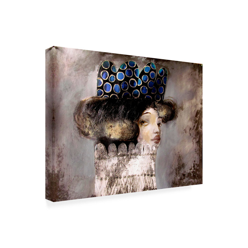 Art sur toile, couronne bleue de Victor Tkachenko, H 24 po x l 32 po