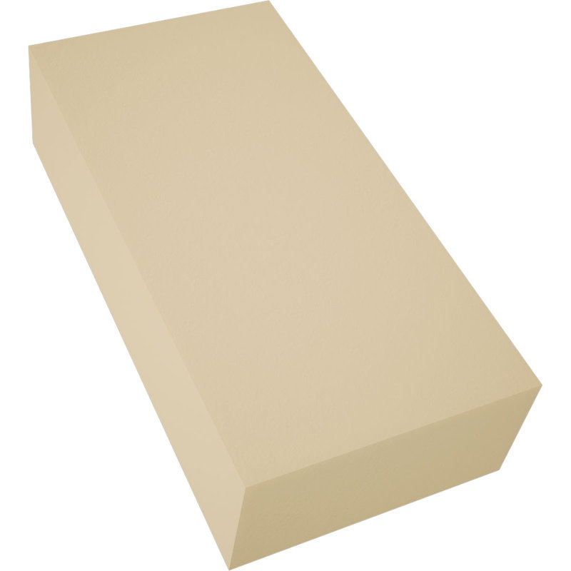 Foster Plinth Block with Square Edge, 4" H x 2" W x 1" D