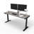 Skyscraper Electric Height Adjustable Standing Desk, Dual Motor and Digital Control with Memory, 72x24, Grey Strand Top with White Frame-765077115-765077067