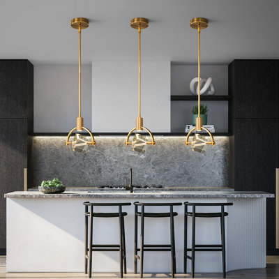 Luminaire suspendu pour îlot de cuisine 1 lumière DEL Margoth