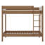 Lit superposé simple au-dessus de simple, cadre de lit superposé rembourré avec tête et pied de lit en tissu molletonné Teddy
