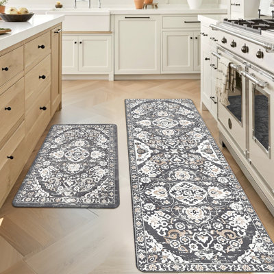 Ensemble de tapis et de tapis de cuisine anti-fatigue Jainiyah (ensemble de 2)
