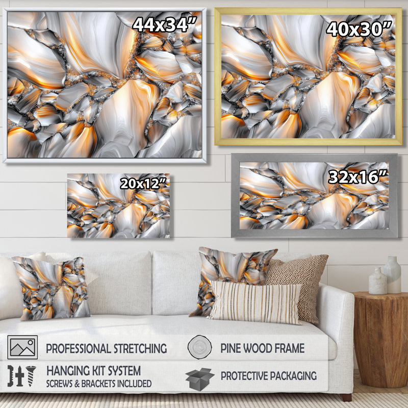 «Wall», Picture Framed Print, Black, H 24 po x l 32 po