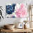 Avery Fireworks Abstract Navy Blue Flower-107489366