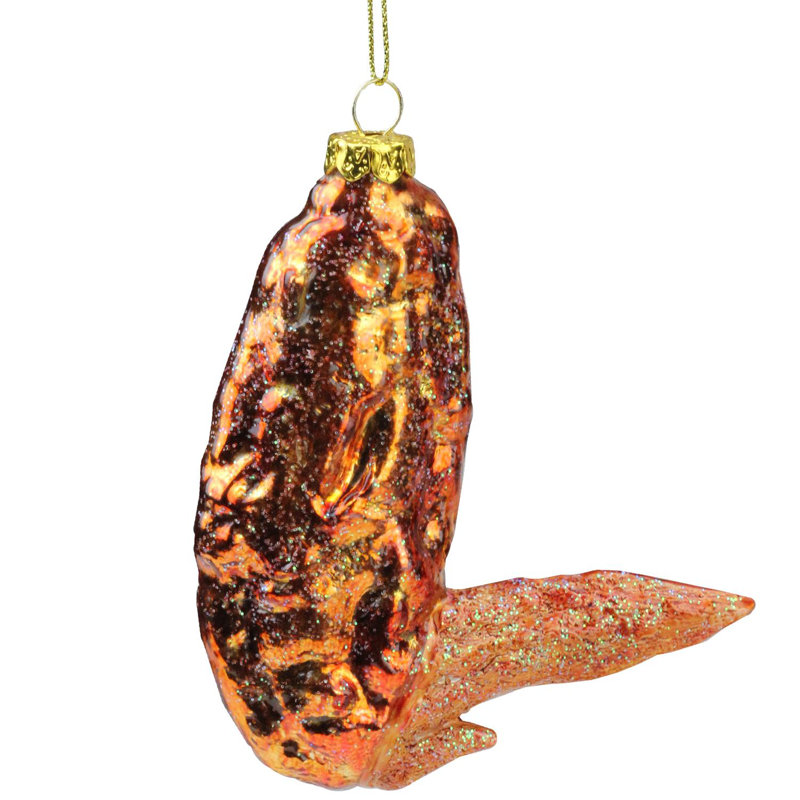 Ornement de Noël en verre 4 po Buffalo