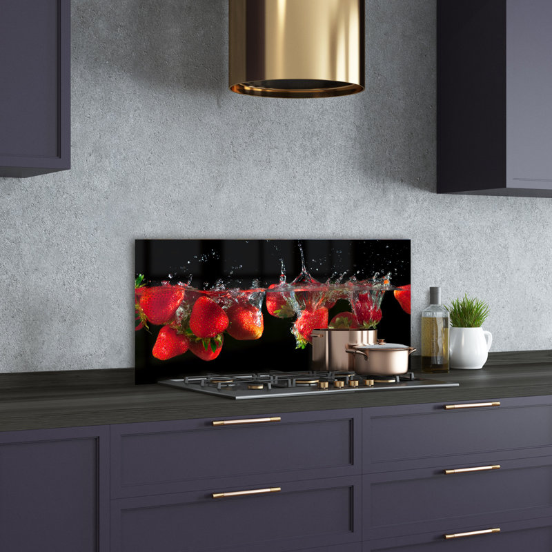 50cm W x 100cm L Glass Peel and Stick Panel