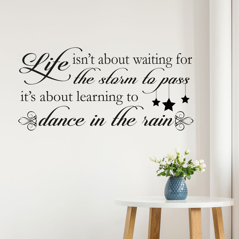 Wall Decal, Gloss Balck, 90cm W x 40cm H