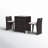 Ayanle 2 - Person Patio Dining Set Rectangular Table with Cushions Included