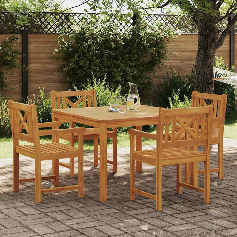 Square 5 - Piece 4 - Person 110Cm L Outdoor Table Set